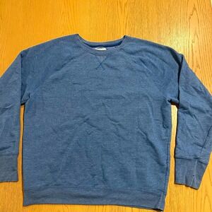 Champion Sweatshirt Mens XL Blue Heather Raglan Crewneck Pullover Vtg Style 1201